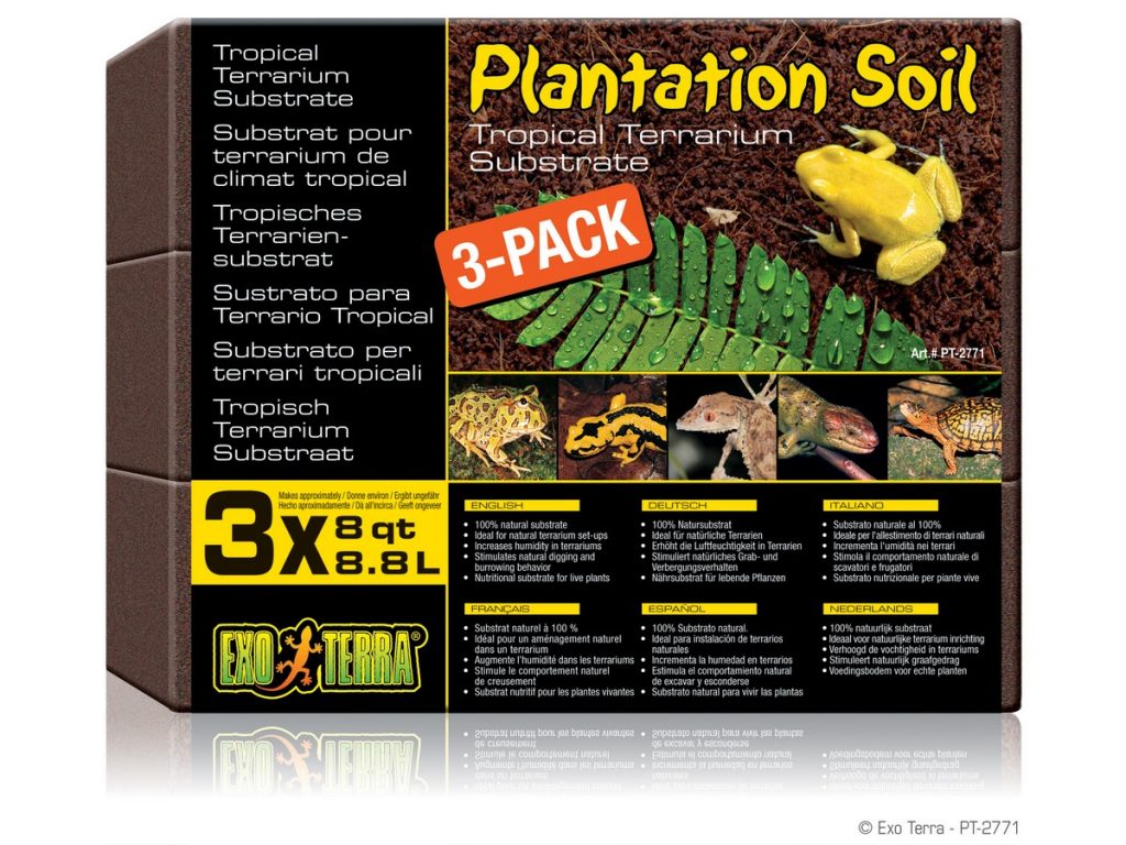 Exo Terra Plantation Soil - ültetvénytalaj 3 x 8,8 l kókuszrost