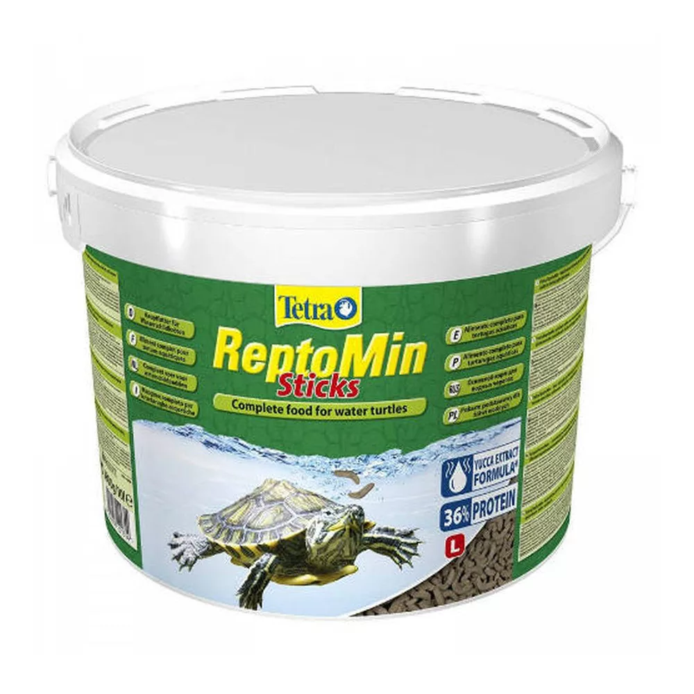 Tetra | ReptoMin Sticks | Pálcikás főeleség vízi teknősöknek – 10 liter / 2,8 kg