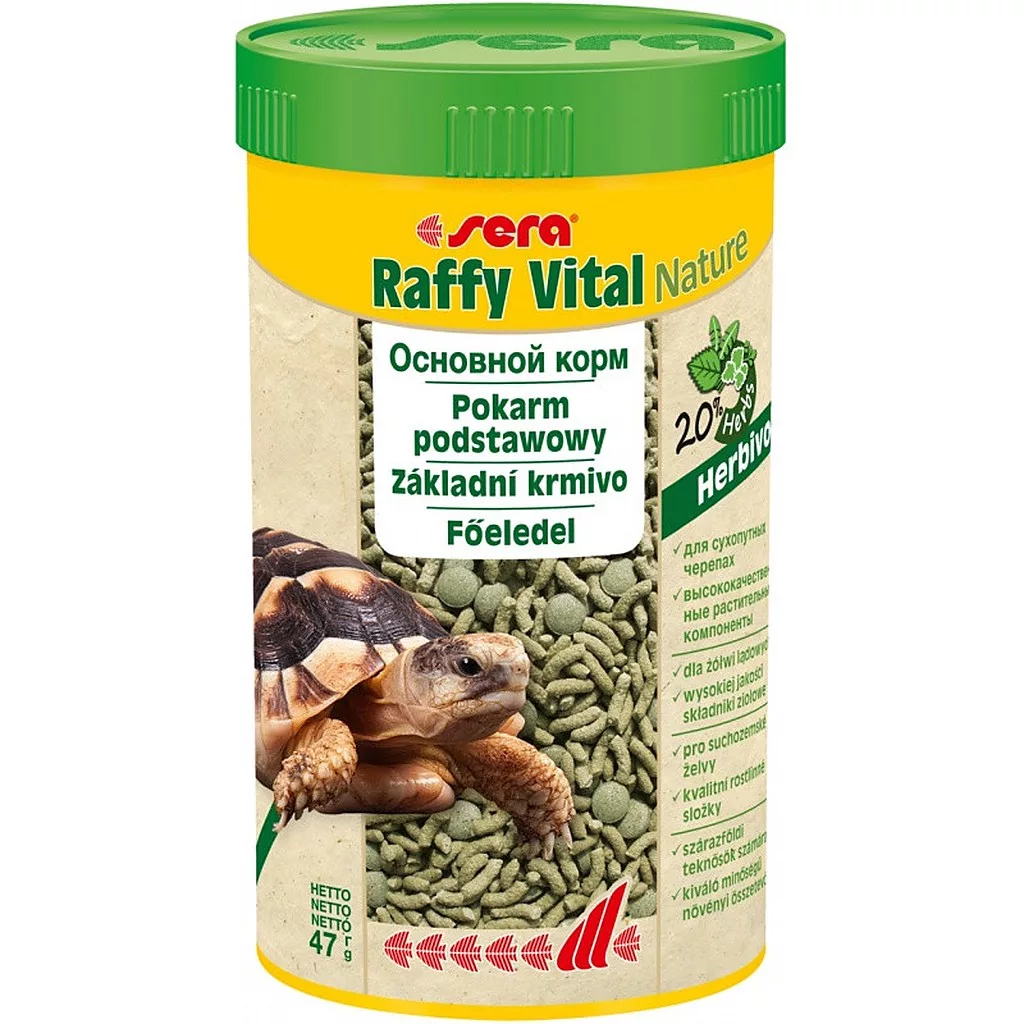 Sera Nature Raffy Vital | Növényevő hüllők részére– 250 ml / 50 g