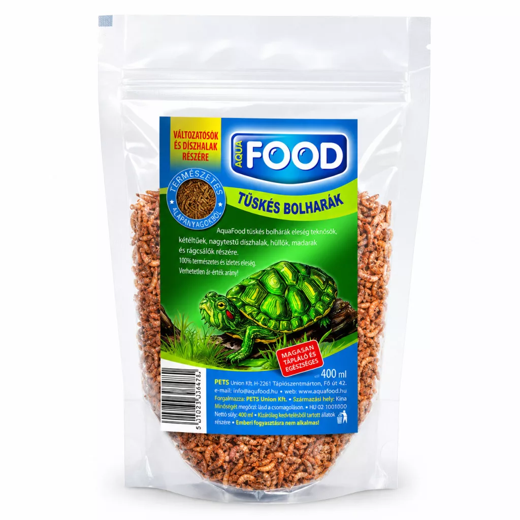 Aqua-Food | Tüskés bolharák (Gammarus) | Természetes eleség víziteknősök és díszhalak számára – 400 ml