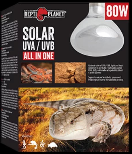 Repti Planet Solar UVA/UVB | UVA/UVB fény- és hősugárzó izzó - 80 W