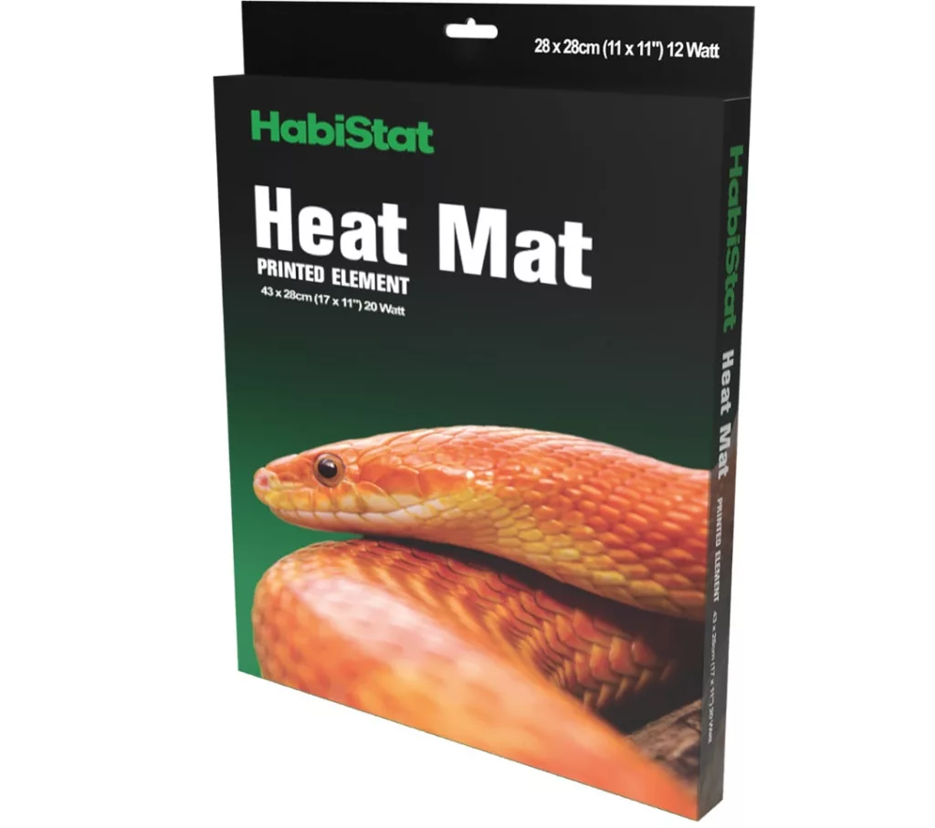 HabiStat | Heat Mat Carbon Printed | Energiatakarékos hőszőnyeg terráriumi hüllők számára – 12 W/28 × 28 cm