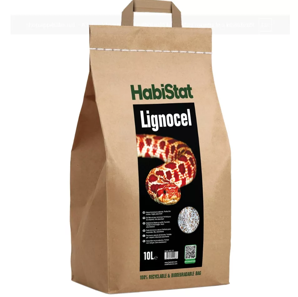HabiStat | Lignocel | Lucfenyő talaj hüllők és kisemlősök számára - 10 L