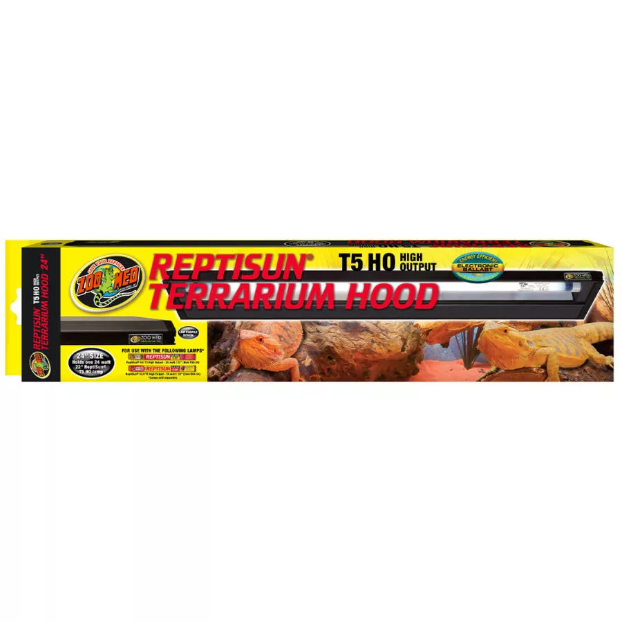 Zoomed ReptiSun Terrarium Hood T5 35 cm (LF-70E) | Lámpatest + ajándék 30 cm 5.0 UVB fénycső