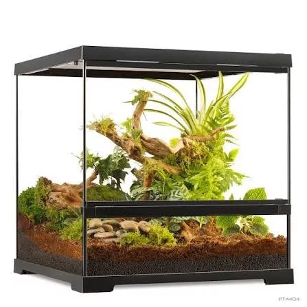 Exo-Terra | Pro Terrarium | Kocka alakú üveg terrárium nyitható előlappal – 45 × 45 × 45 cm