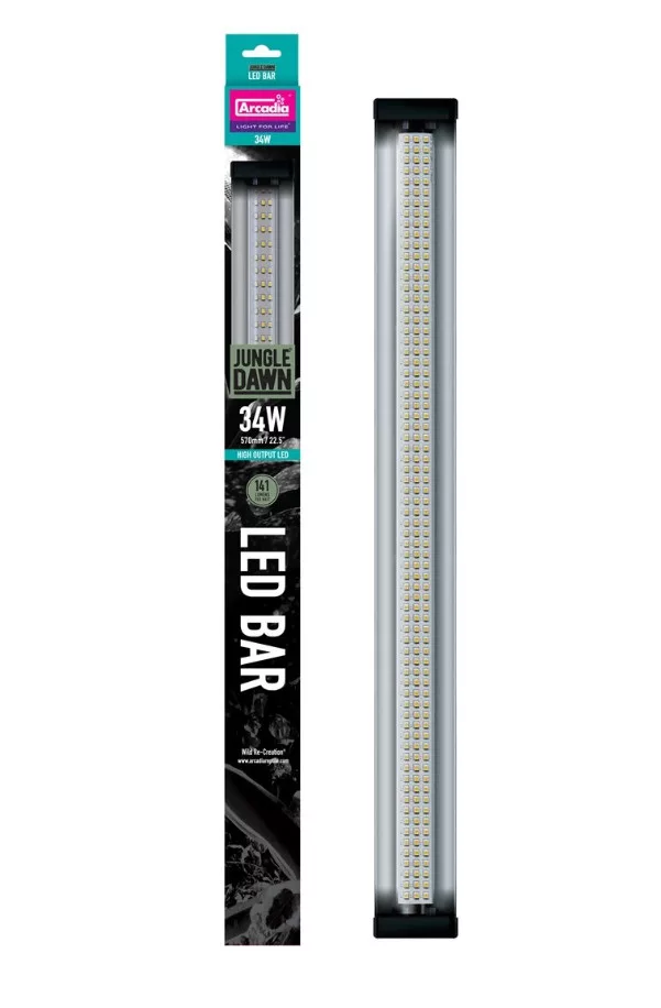 Arcadia | Jungle Dawn LED Bar | Teljes spektrumú LED-világítás növények és terráriumi hüllők számára - 34 W/57 cm