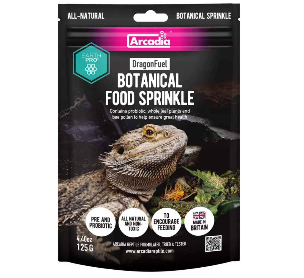 Arcadia | EarthPro DragonFuel | Szárított növénykeverék rovar-és növényevő hüllők számára – 125 g
