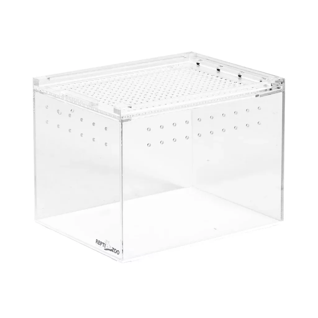 Repti Zoo | Akril terrárium mágneses zárral | Kompakt műanyag terrárium – 25 x 15 x 15 cm