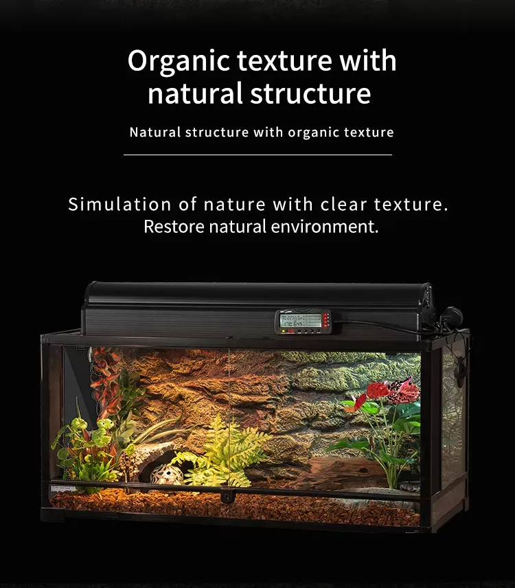 Repti Zoo | Természetes sziklahatású 3D terrárium háttér – 90 x 45 cm - Image 3