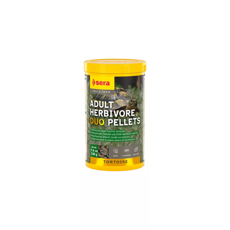 Sera Tortoise Adult Herbivore Duo Pellets szárazföldi teknős eledel 1000 ml